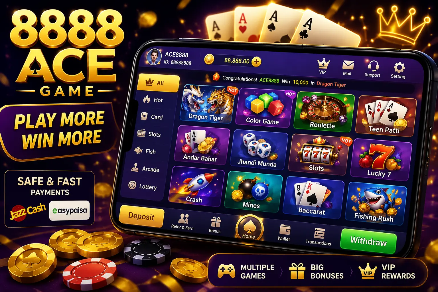 8888 ACE Game Download